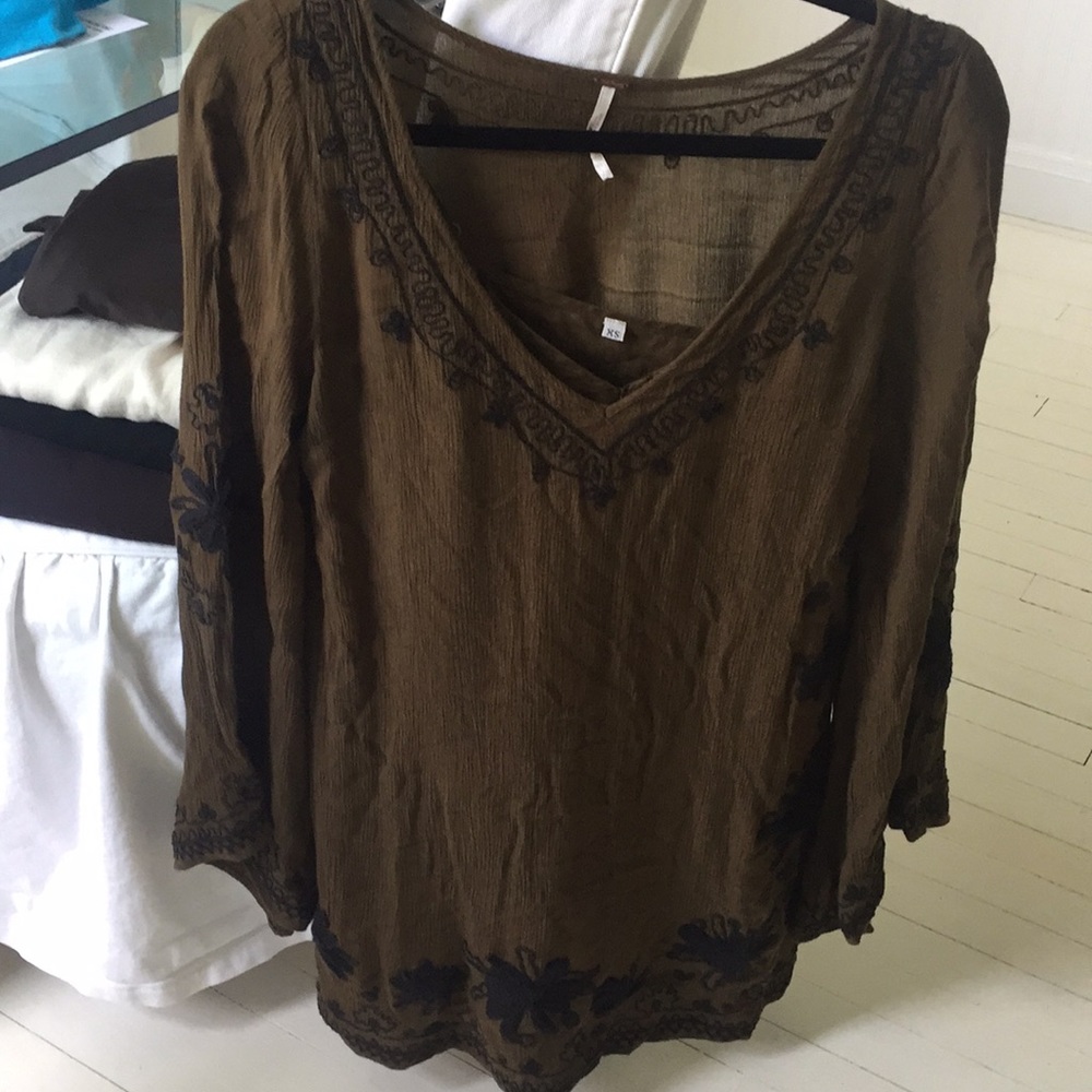 Free PeopleSkyfall embroidered dress sz.xs